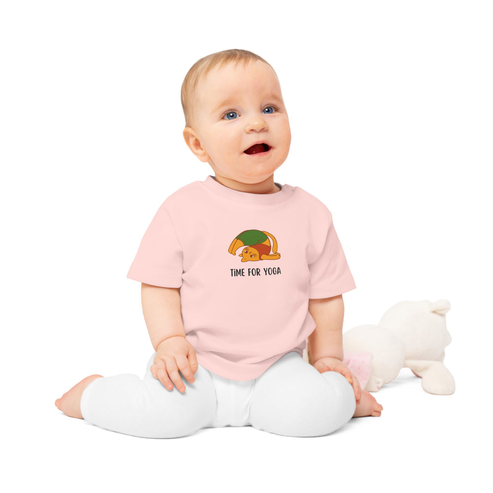 "Time for Yoga" ORGANIC Baby T-Shirt