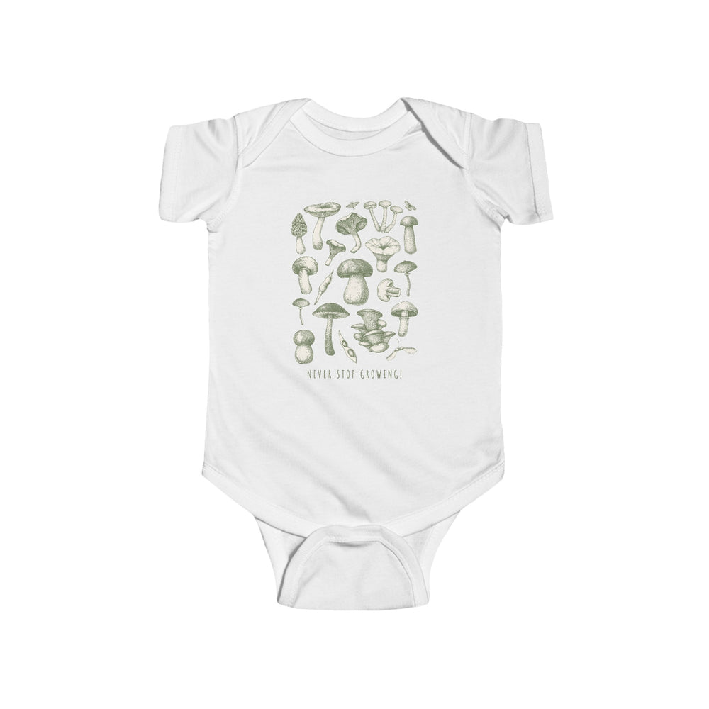 "Mushrooms" Infant Fine Jersey Bodysuit