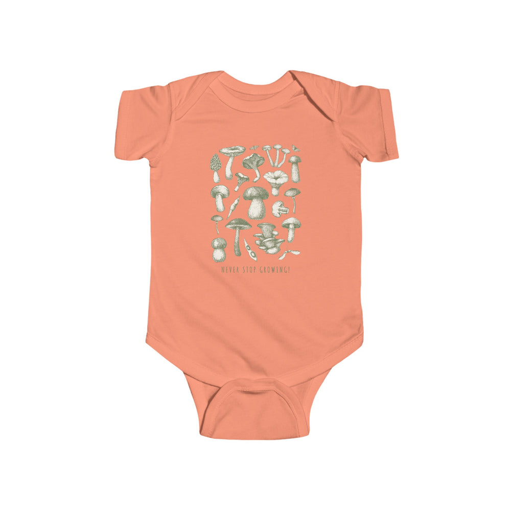 "Mushrooms" Infant Fine Jersey Bodysuit