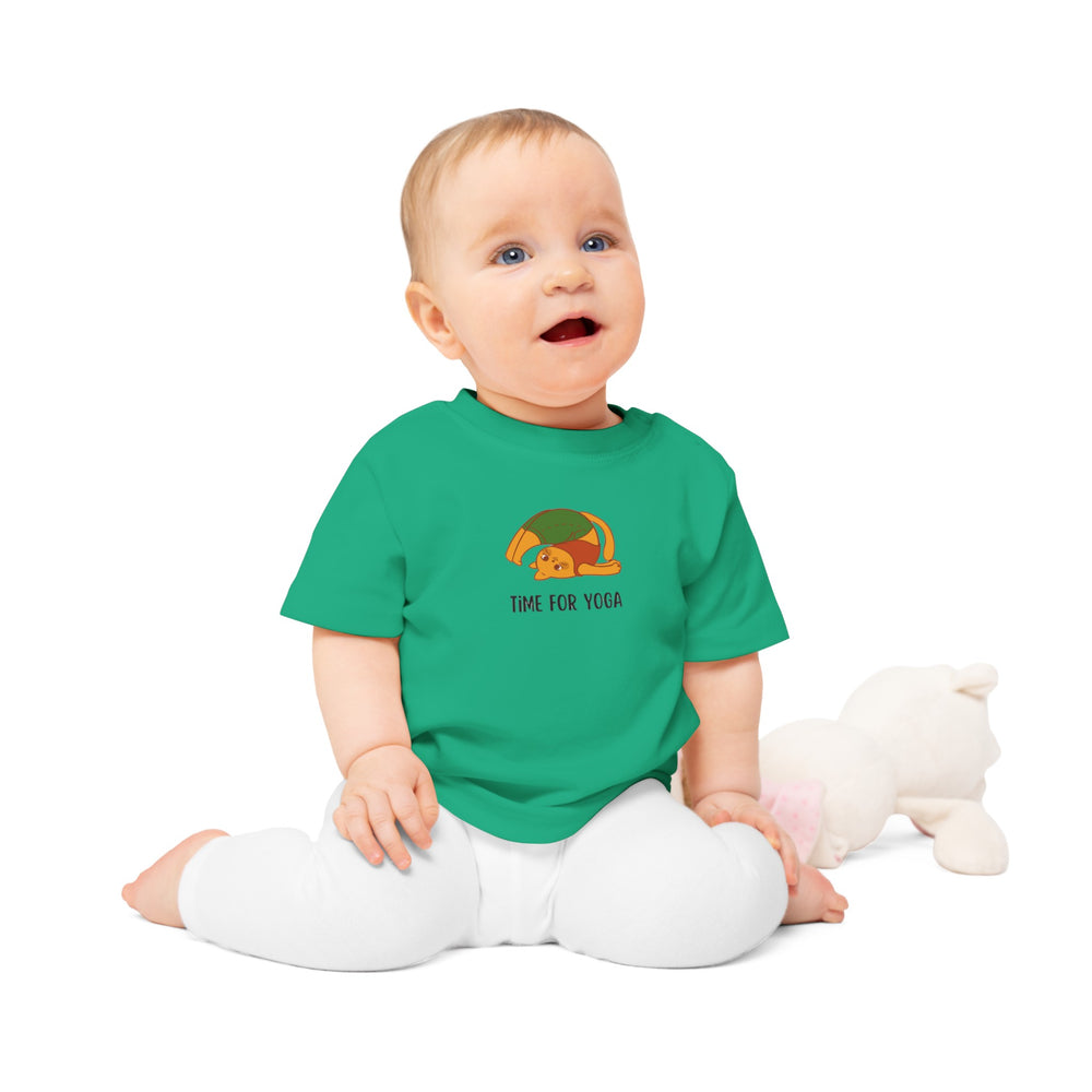 "Time for Yoga" ORGANIC Baby T-Shirt