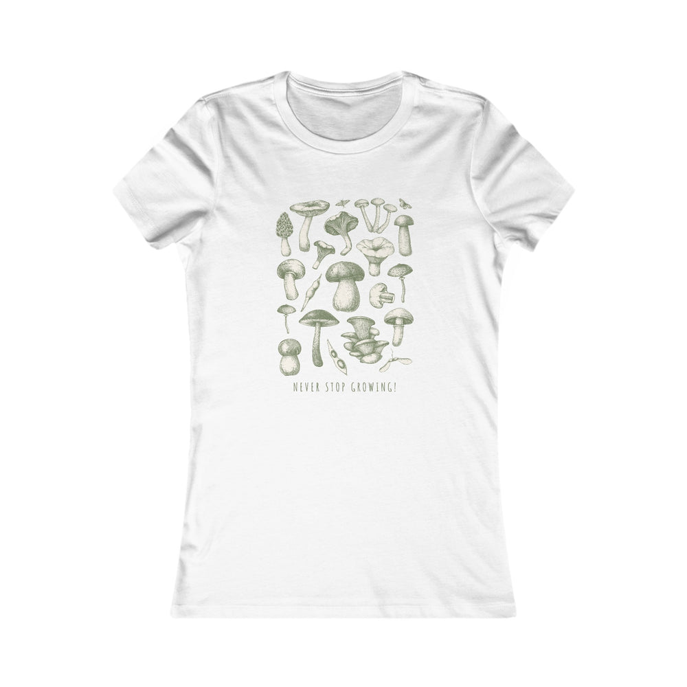 "Mushrooms" Women's Favorite Tee - Fitted