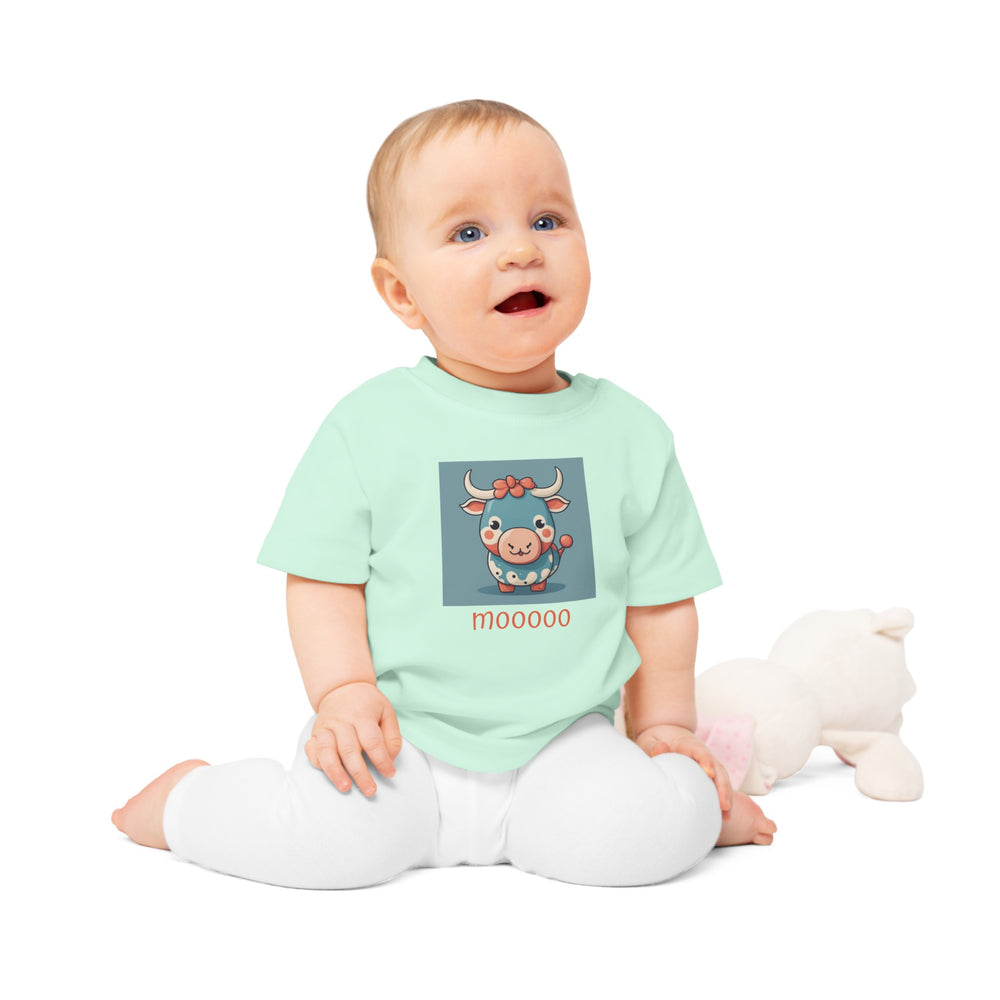 'MOO COW' ORGANIC BABY TEE