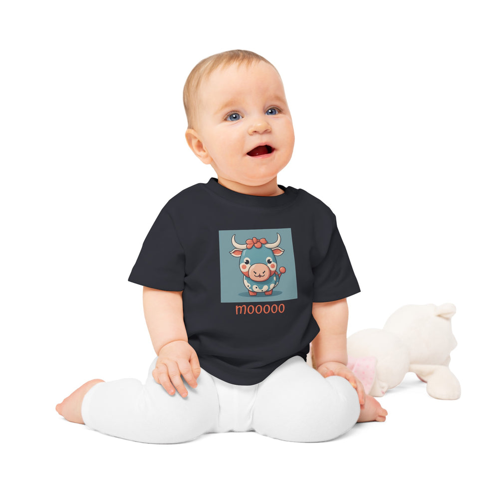 'MOO COW' ORGANIC BABY TEE