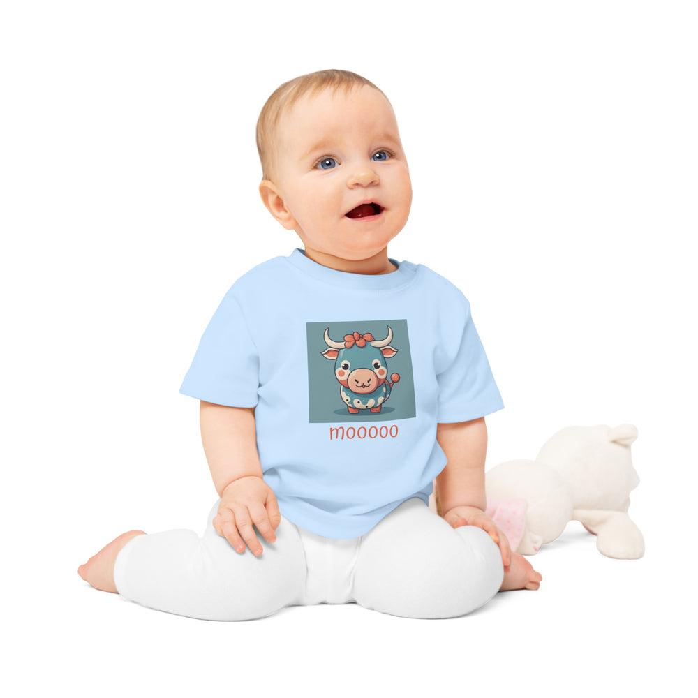 'MOO COW' ORGANIC BABY TEE